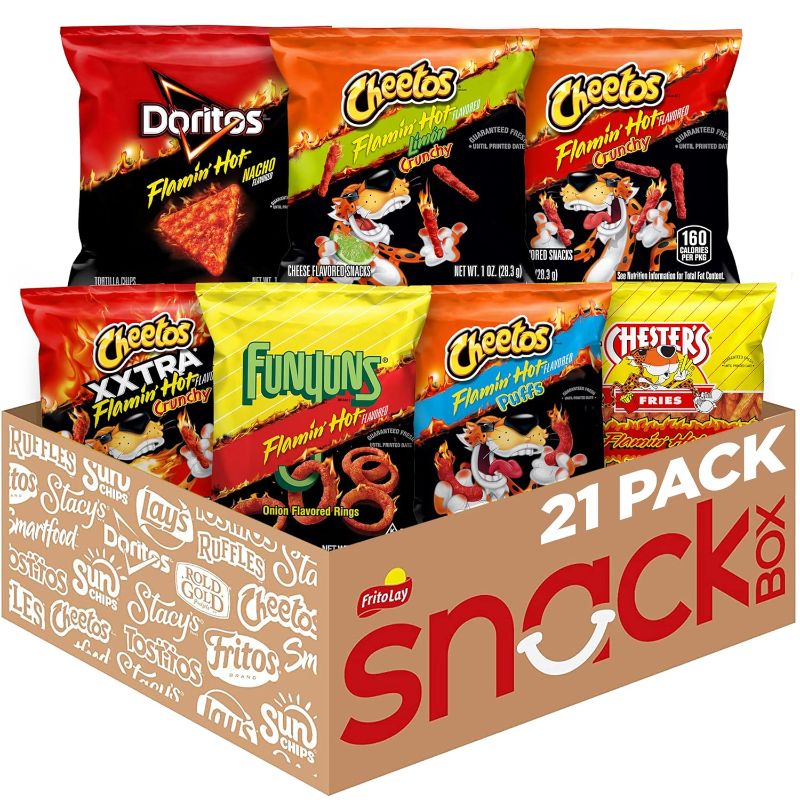 Photo 1 of **BB 7/15/25**Frito-Lay Flamin' Hot Mix, Variety Pack (Pack of 21)