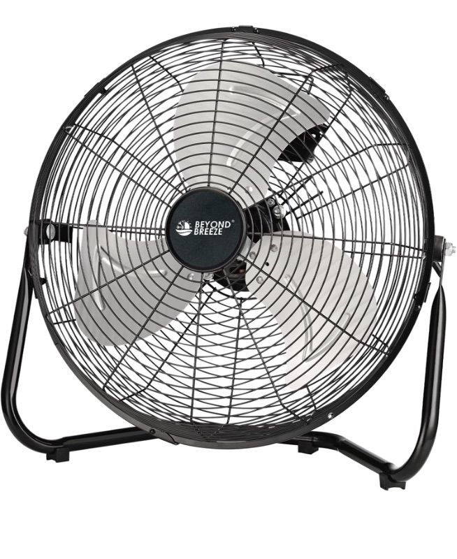 Photo 1 of 
BEYOND BREEZE 14 Inch High Velocity Industrial Floor Fan, Heavy Duty 3-Speed All Metal Floor Fans with 360° Tilt for Warehouse, Workshop, Garage