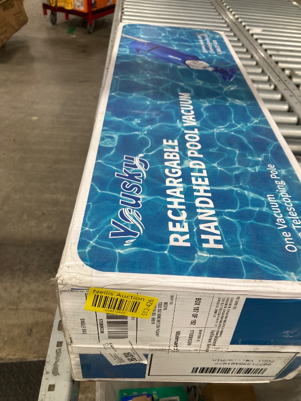 Photo 1 of ***MISSING PARTS...SELLING AS PARTS ONLY***

Cordless Pool Leaf Vacuum & Skimmer with Telescopic Pole – 83GPM Suction, Rechargeable Pool Vacuum for Inground & Above Ground Pools, Hot Tubs, Spas – 6.6 Gallon Debris Bag