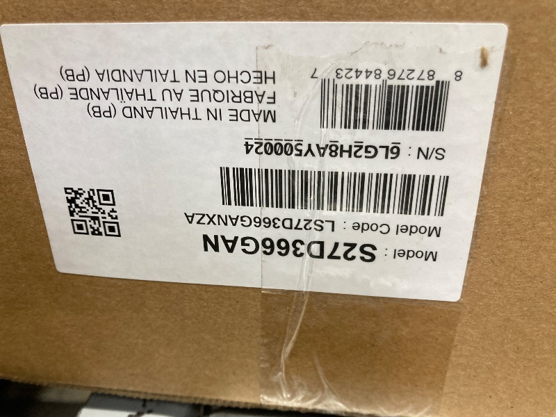 Photo 1 of **CRACKED SCREEN/PARTS ONLY**Samsung 27" Essential S3 (S36GD) Series FHD 1800R Curved Computer Monitor, 100Hz, Game Mode, Advanced Eye Comfort, HDMI and D-sub Ports, LS27D366GANXZA, 2024
