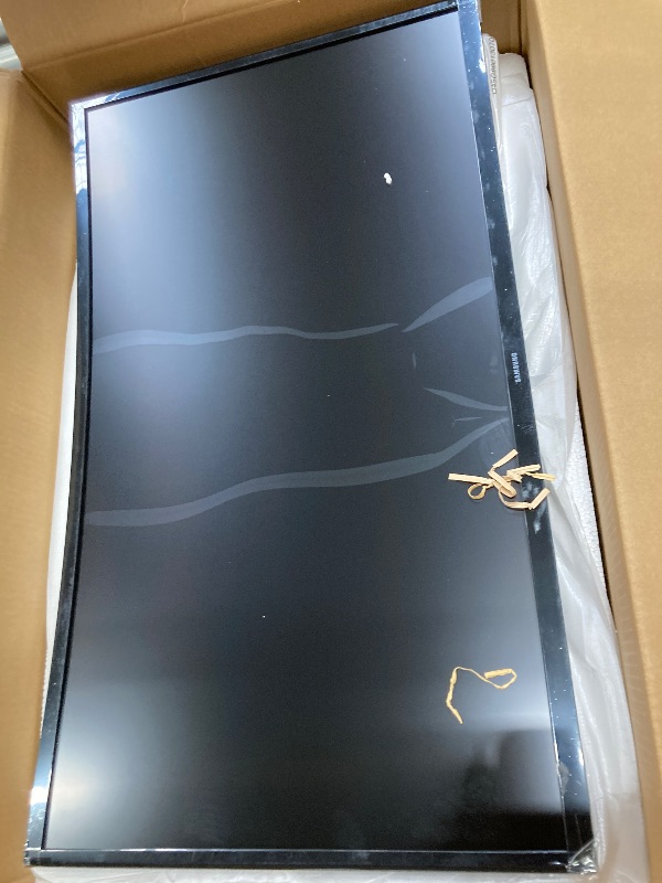 Photo 1 of **CRACKED SCREEN/PARTS ONLY**Samsung 27" Essential S3 (S36GD) Series FHD 1800R Curved Computer Monitor, 100Hz, Game Mode, Advanced Eye Comfort, HDMI and D-sub Ports, LS27D366GANXZA, 2024