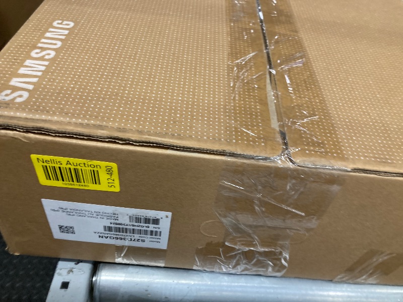 Photo 1 of **CRACKED SCREEN/PARTS ONLY**Samsung 27" Essential S3 (S36GD) Series FHD 1800R Curved Computer Monitor, 100Hz, Game Mode, Advanced Eye Comfort, HDMI and D-sub Ports, LS27D366GANXZA, 2024