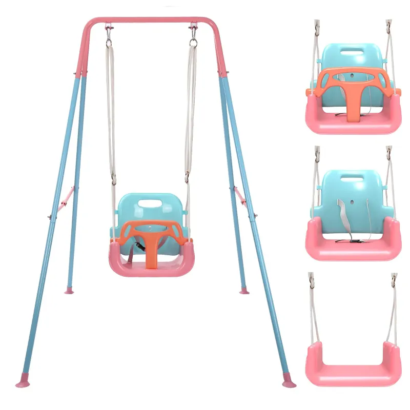 Photo 1 of  TALECO GEAR 3-in-1 Toddler Swing Sets for Backyard, Comfy Baby Swing Outdoor Indoor, Kids Swing with Metal Stand, Pin