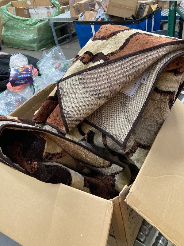 Photo 1 of
***(ACTUAL SIZE UNCLEAR)***SUPERIOR Indoor Large Area Rug for Kitchen, Bedroom, Living Room, Entryway, Hallway with Jute Backing, Perfect for Hardwood Floors- Viking Modern Geometric Trellis Design, Size??? 8 X 10? Rectangle, Coffee