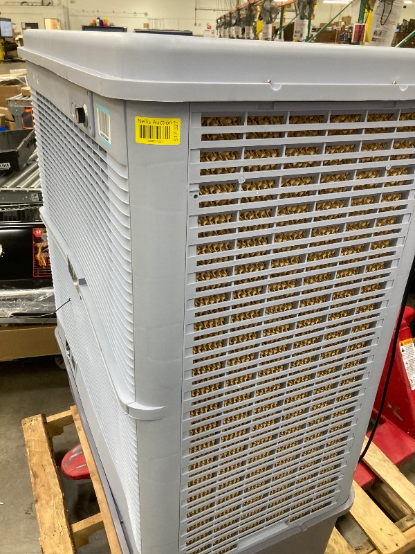 Photo 1 of 12000 CFM Evaporative Cooler 59", 160L- - 42.3 Gal Tank, 90°Oscillation, 450W 6 Speeds Swamp Water Cooler 120V, Industrial Strength Swamp Cooler for Outdoor Commercial Factories - Gray