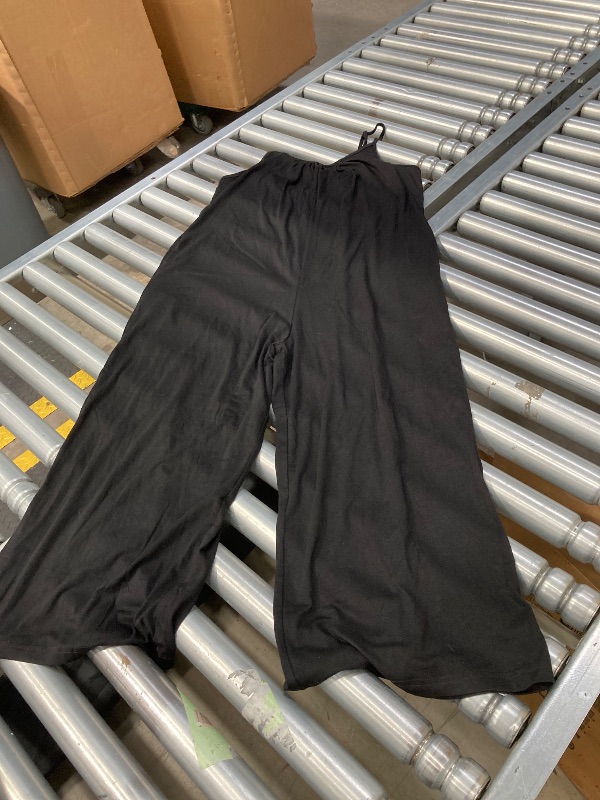 Photo 1 of  Womens Casual Sleeveless Strap Loose Adjustable Jumpsuits Stretchy Long Pants Romper with Pockets Size Small 
