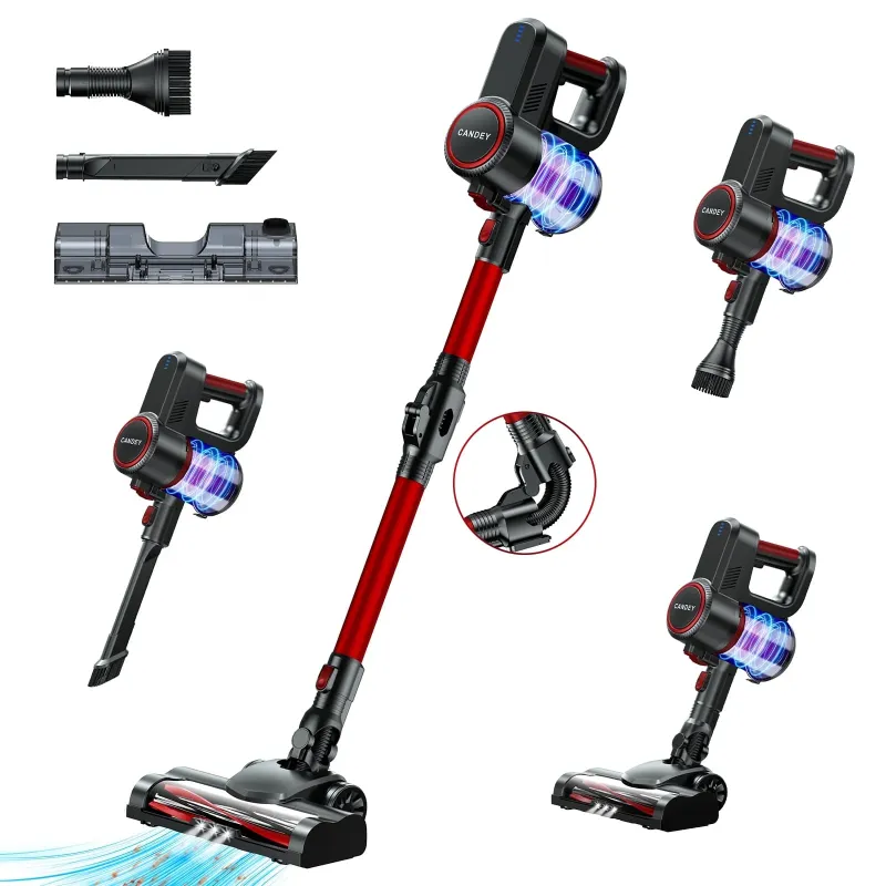 Photo 1 of **PARTS ONLY/LOW SUCTION**CANDEY Cordless Stick Vacuum Cleaners for Home 4-in-1 30Kpa Wet/Dry Handheld Vacuum for Carpet Pet Hair Hardwood Floors