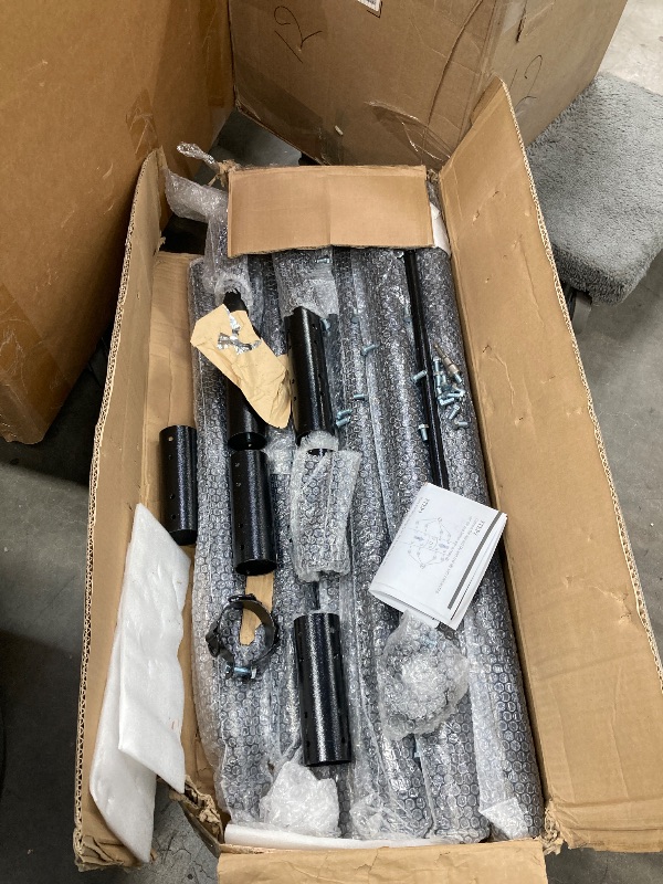 View 2 of ***POLES ONLY**NO SHADE***Shade Sail Poles, 2 Pack Heavy Duty Sun Poles ,Steel Shade Sail Post with D-Clamp for Outdoor String Light, Patio, Backyard 2.36in***POLES ONLY**NO SHADE***