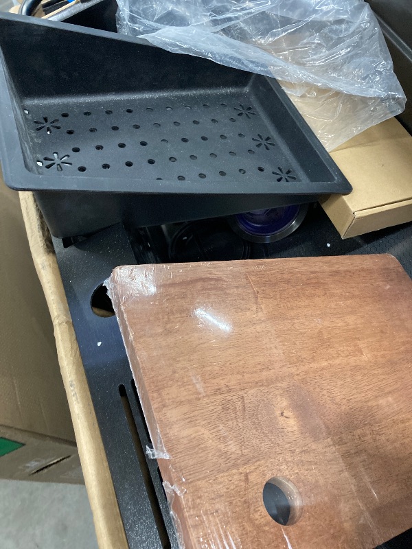 Photo 1 of ****Partial set***
Waterfall Kitchen Sink, Single Bowl Drop in Kitchen Sink with Pull-Out Faucet and Multiple Accessories - 31.5×17.7×8.3 inch
