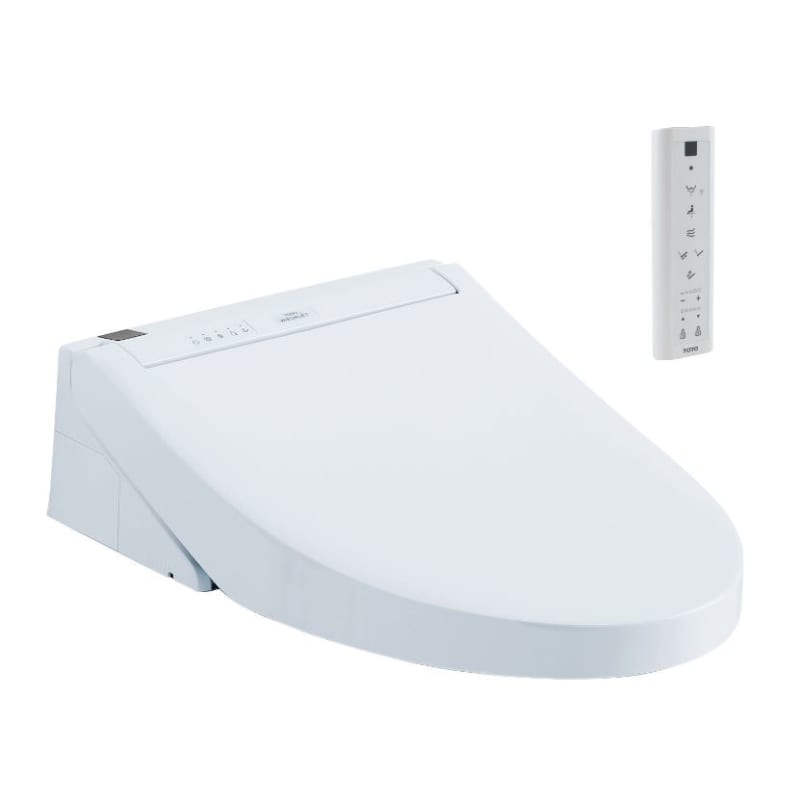 Photo 1 of **CRACK IN PLASTIC NEAR WATER VALVE**TOTO C5 Tank Type Washlet Elongated Washlet+ Remote Cotton