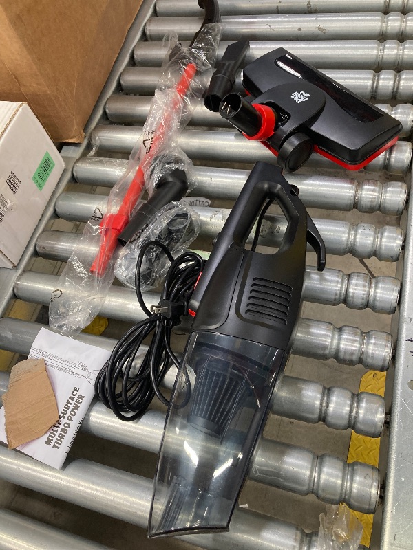 Photo 1 of ***(SELLING AS IS - PRONG IS BENT)****BOX RIPPED/TORN***
Dirt Devil EV1520CT Corded Turbo Power 3-in-1 Multi-Surface Stick and Handheld Vacuum
