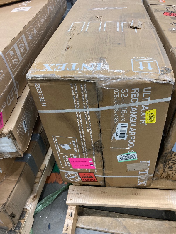 Photo 1 of ****Box 2 of 2*** No complete****
INTEX 26373EH Ultra XTR Deluxe Rectangular Above Ground Swimming Pool Set: 32ft x 16ft x 52in – Includes 2800 GPH Sand Filter Pump – Easy Assembly
