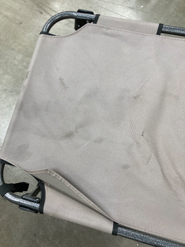 Photo 1 of ***(USED SOME FABRIC STAINS, SOME BLACK SPOTS, SOME SCUFFS/SCRATCHES, CANOPY BROKEN)***

KingCamp Tanning Chair with Face Hole, Lounge Chairs Outdoor Folding Portable Comfy Adjustable 5-Position Foldable Chaise Chaser  for Outside Beach Patio Sun Bathing 
