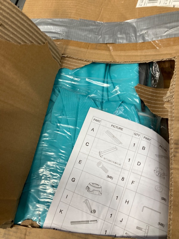 Photo 1 of **MISSING PARTS**Sunnyglade 10x13Ft Cantilever Patio Umbrella Rectangular Deluxe Offset Umbrella 360°Rotation & Integrated Tilting System Patio Hanging Umbrella for Market Garden Deck Pool Backyard Patio(Blue)