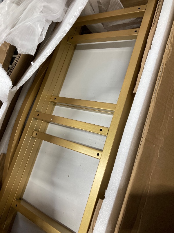 Photo 1 of **DAMAGED BOX AND SOME PARTS**MARNUR 5-Tier Bookshelf, 71" Modern Sturdy Bookcase with Storage Cabinet, Metal Frame, White
