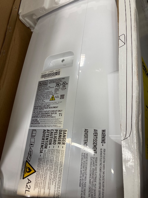 Photo 1 of **USED**BLACK+DECKER Smart Portable Air Conditioner, 14,000 BTU for Rooms up to 700 Sq. Ft., Smart Portable AC with Follow Me Remote and Window Kit, BPACT14WT, White