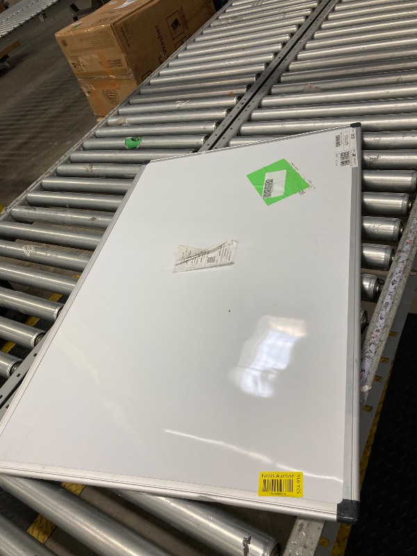 Photo 1 of **MISSING PEN TRAY/HAS SOME DENTS*
VUSIGN Magnetic Whiteboard Dry Erase Board, 36 X 24 Inches, Wall Mounted White Board with Pen Tray, Silver Aluminium Frame