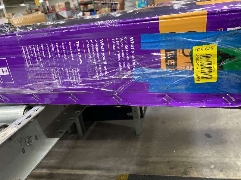 Photo 1 of ***screen is broken ,parts only****Roku Smart TV – 65-Inch Plus Series 4K QLED RokuTV with Roku Voice Remote Pro, Dolby Vision, Striking 4K Resolution, Automatic Brightness, & Seamless Streaming – Live Local News & Sports