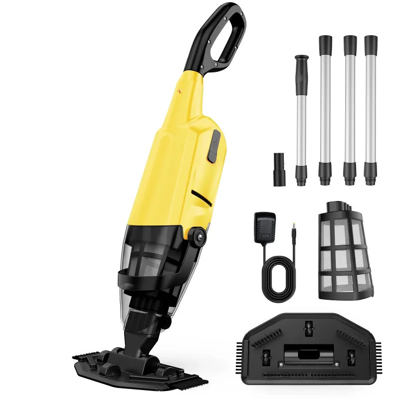 Photo 1 of (2025 New)Efurden Cordless Pool Vacuum, Handheld Pool Vacuum with Running Time up to 60-Minutes for Above Ground Pools, Spas and Hot Tubs, Yellow
