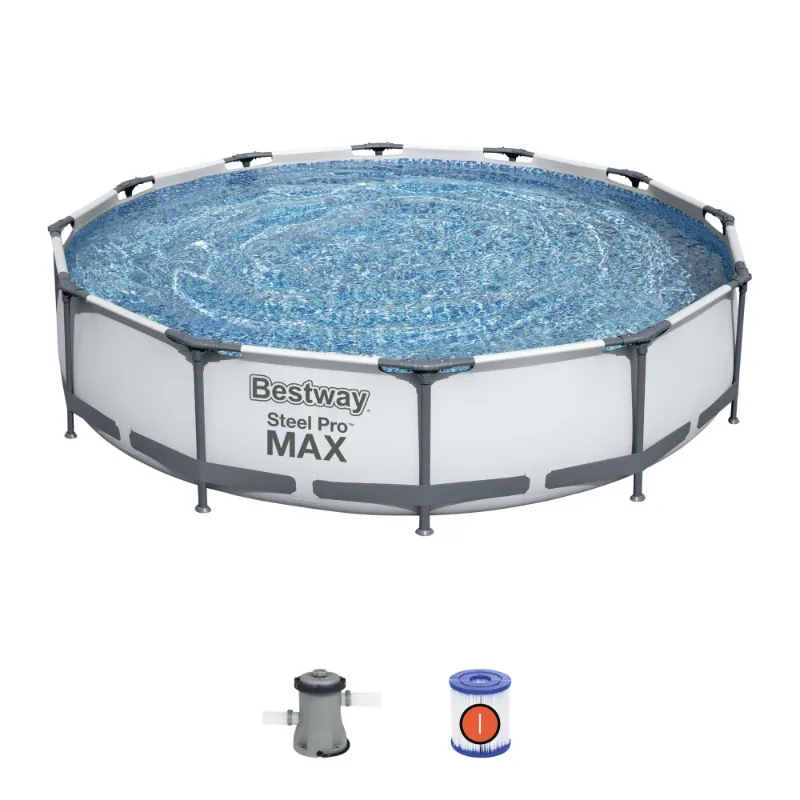 Photo 1 of ***PARTS ONLY***
Bestway 56061US 12-Foot by 30-inch Steel Pro Round Frame Swimming Pool Set
