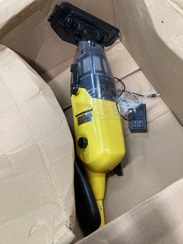 Photo 1 of (2025 New)Efurden Cordless Pool Vacuum, Handheld Pool Vacuum with Running Time up to 60-Minutes for Above Ground Pools, Spas and Hot Tubs, Yellow
