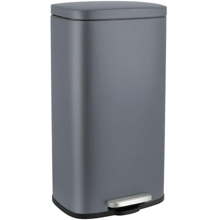 Photo 1 of **DENTS ON SIDE**Arlopu 30 Liter / 8 Gallon Kitchen Trash Can Garbage Can with Foot Pedal Stainless Steel Waste Bin with Lid
