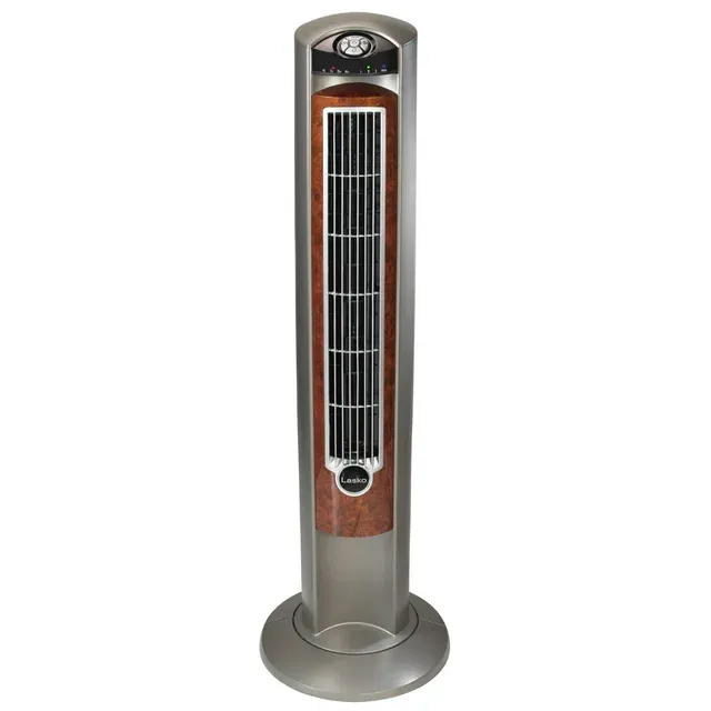Photo 1 of **NEEDS CLEANING/NO REMOTE**Lasko Wind Curve 42" 3-Speed Oscillating Ionizer Remote Controlled Tower, Gray/Brown, 2554