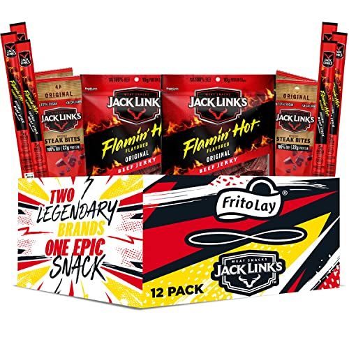 Photo 1 of **BB 10/14/25**Frito Lay Jack Link's Meats Hot & Spicy Sampler Variety Pack, (Pack of 12)
