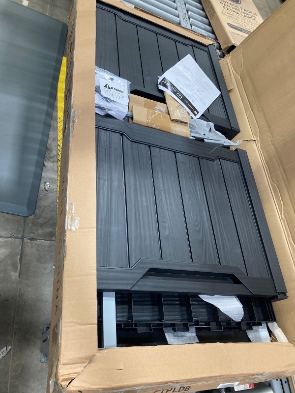 Photo 1 of 180 Gallon Double-Wall Resin Deck Box - Lockable Waterproof Outdoor Storage Box, 1000lbs Capacity & Doubles as Seating for Patio Furniture - Garden Tools, Pool Accessories (Black)