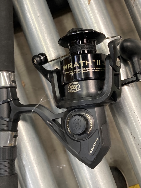 Photo 1 of ***PARTS ONLY - SELLING AS PARTS ONLY...BROKEN END ***SEE ALL PHOTOS ****

PENN Wrath II Fishing Spinning Combos 7 Medium Heavy Rod 5000 Reel