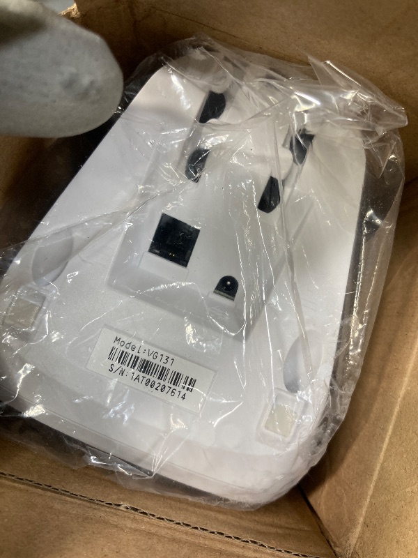 Photo 1 of [New] VTech VG131 DECT 6.0 Cordless Phone - Bluetooth Connection, Blue-White Display, Big Buttons, Full Duplex Speakerphone, Caller ID,Easy Wall Mount, 1000ft Range (White/Grey)