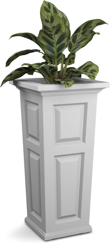 Photo 1 of 
Mayne Nantucket 32-Inch Tall Planter – Self-Watering, Weather-Resistant Planter for Flowers – Durable Outdoor Design for Patio, Porch, or Entryway