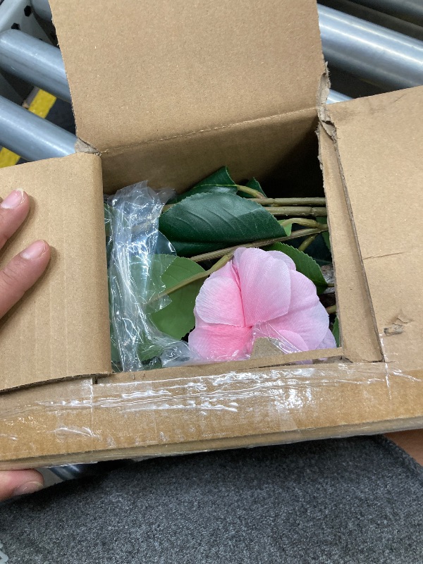 Photo 1 of (4 pack) 11-inch Artificial Silk Pink Peony & Baby's Breath Mixed Pick, for Indoor Use, by Mainstays