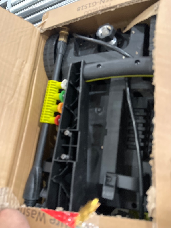 Photo 1 of ***FINAL SALE ITEM NOT FUNCTIONAL, GOOD FOR PARTS
AgiiMan Electric Pressure Washer - 5000PSI Max 3.6 GPM Power Washer with 35FT Power Cord, 20FT Hose, Soap Tank, High Pressure Washer Electric Powerd Car Cleaning for Garden, Patios, Yard, Green