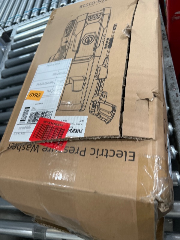 Photo 1 of ***FINAL SALE ITEM NOT FUNCTIONAL, GOOD FOR PARTS
AgiiMan Electric Pressure Washer - 5000PSI Max 3.6 GPM Power Washer with 35FT Power Cord, 20FT Hose, Soap Tank, High Pressure Washer Electric Powerd Car Cleaning for Garden, Patios, Yard, Green