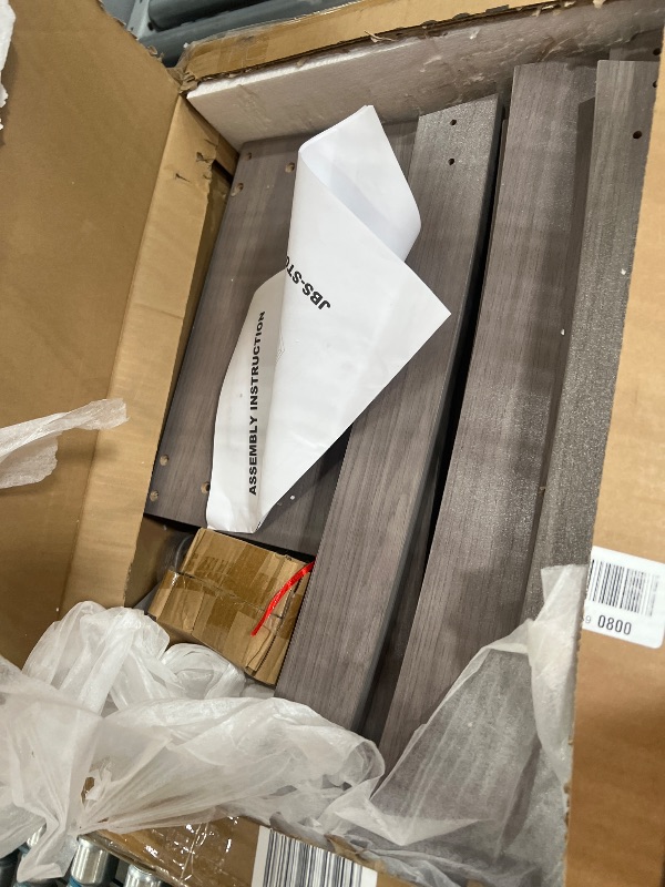 Photo 1 of FROMJBEST End Tables Living Room, Side Table Beside Sofa, Nightstand for Bedroom, Couch Side Table with Shelf, Modern End Table for Living Room, Grey End Table Set of 2