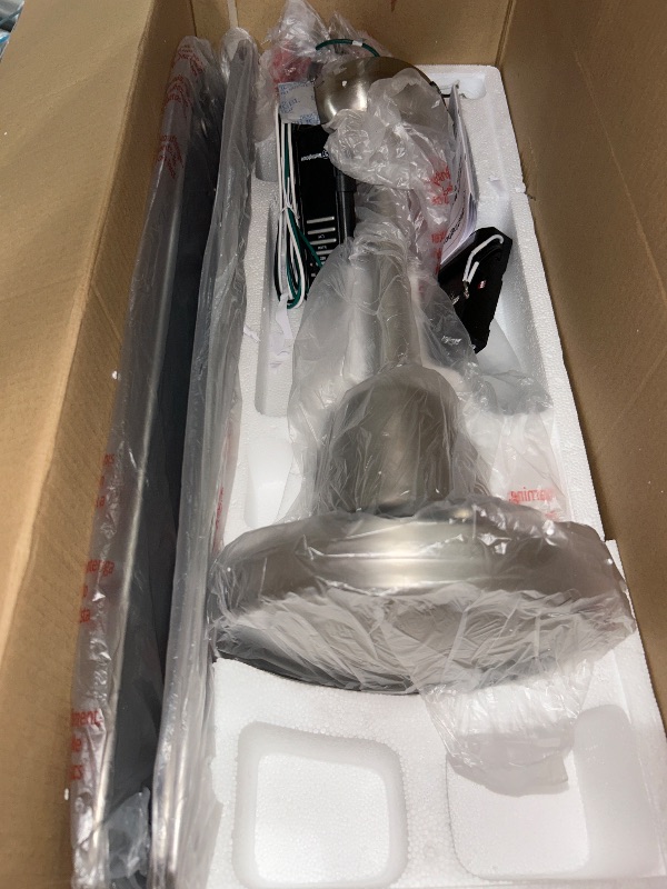 Photo 1 of ******PARTS ONLY ******
Westinghouse 7238100 Jax, Modern Industrial Style Ceiling Fan with Remote Control, 56 Inch, Brushed Nickel Finish
PARTS ONLY MEANS IT DOES NOT WORK AS INTENDED, 