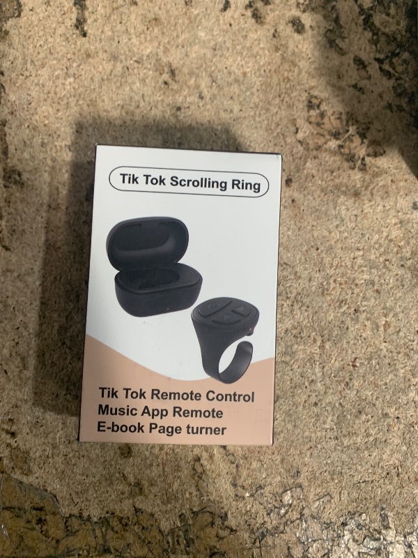 Photo 1 of STDFORU TikTok Scrolling Ring, Bluetooth Camera Remote Control, Scrolling Ring for iPhone,TIK Tok, iPad, Android (Baby Pink)