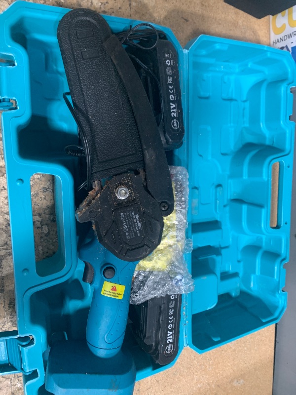 Photo 1 of **SEE NOTES***Seesii Mini Chainsaw Cordless 6-inch, Handheld Electric Power Chain Saw with 2 Batteries, for Tree Trimming Wood Cutting, Best Gifts for Dad, Husband