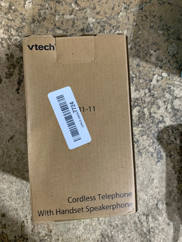 Photo 1 of [New] VTech VG131-11 DECT 6.0 Cordless Phone - Bluetooth Connection, Blue-White Display, Big Buttons, Full Duplex, Caller ID, Easy Wall Mount, 1000ft Range (Black)