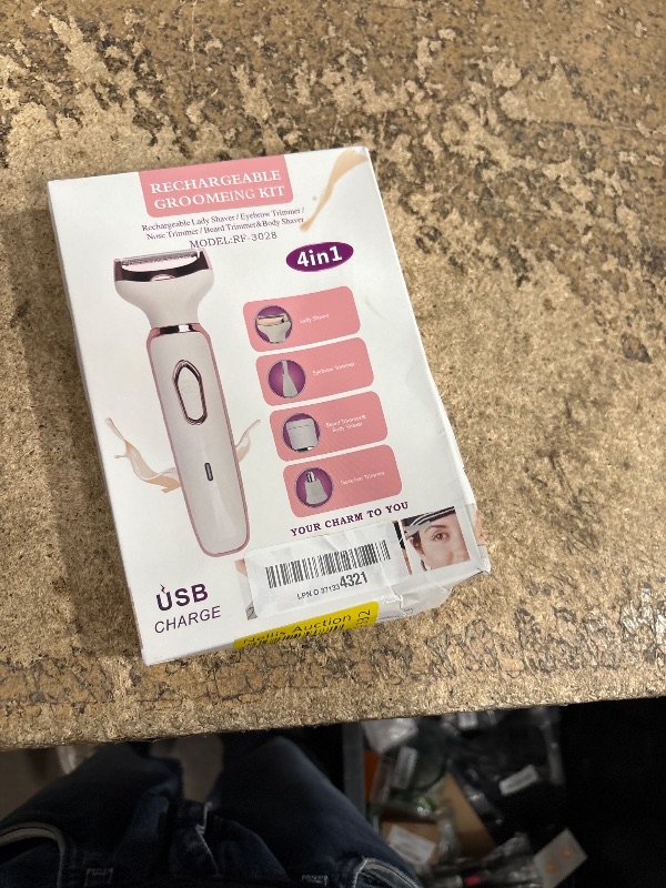 Photo 1 of 3.0 Women Face Epilator 4 in 1 Rechargeable Women Face Epilator, Armpit, Nose, Eyebrow Hair Remover, Removable and Washable Head