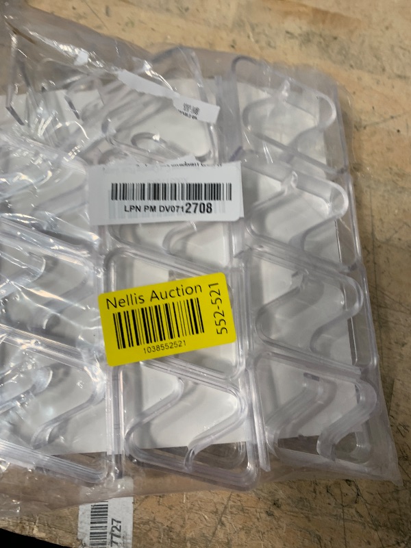 Photo 1 of 48 Pieces Transparent Clear Tablecloth Clips, Plastic Table Cloth Clips?Windproof Table Cover Holder Clamps?Table Cloth Holder for Christmas Home Wedding Party Indoor Outdoor Camping Picnic (Large)