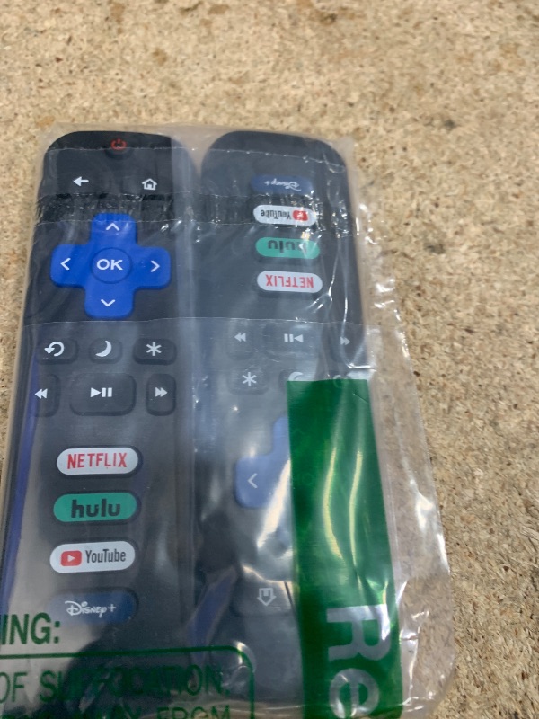 Photo 1 of (Pack of 2) Replacement-Remote-Control for Roku-TV,Compatible for TCL Roku/Hisense Roku/Onn Roku/Philips Roku Smart TVs(Not for Roku Stick and Box)