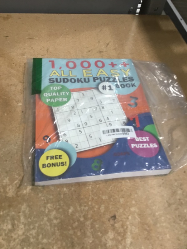 Photo 1 of 1,000++ All EASY Sudoku Puzzles Book: Top Quality Paper, Best Puzzles, Free Bonus! (Sodoku Puzzle Books for Adults)