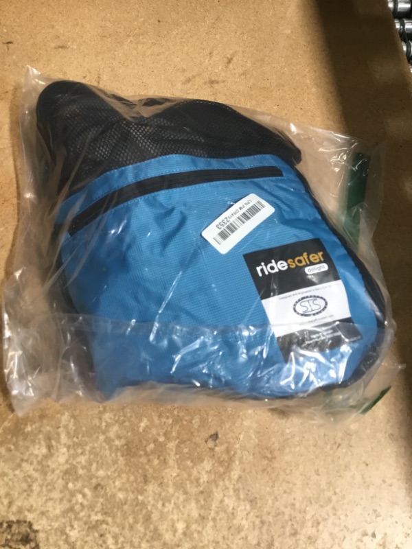 Photo 1 of (USED/FAIR) (BAGGED) RideSafer - Small Blue, Lightweight, Compact, Portable Car Seat - Perfect for Travel and Everyday Child Safety
