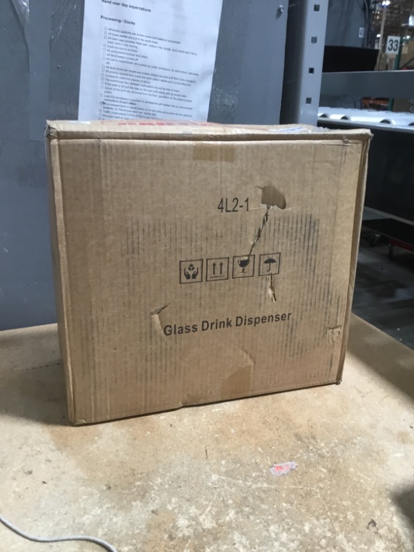 Photo 1 of 1 Gallon Glass Drink Dispensers For Parties 2PACK.Beverage Dispenser,Glass Drink Dispenser With Stand And Stainless Steel Spigot 100% Leakproof.Lemonade Dispenser With Ice Cylinder.Laundry Detergent