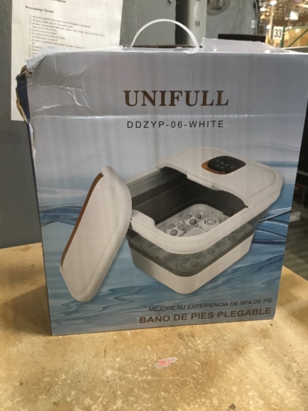 Photo 1 of ***PARTS ONLY***UNIFULL Collapsible Foot Spa Bath with Heat, Motorized Massager, Touch Screen, Foot Pedicure Kit, Temperature Control, Pedicure Foot Spa, Foot Bath