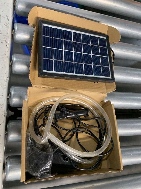 Photo 1 of ***(PARTS ONLY/ NON FUNCTIONAL)***Biling Solar Water Fountain for Bird Bath, 3.5W Solar Water Pump Outdoor with 10ft Cable, 4ft Tubing, Solar Pond Pump for BirdBath, Garden Small Ponds (Need Direct Sunlight)