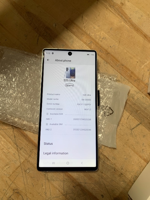 Photo 1 of ***NOT AUTHENTIC SAMSUNG DEVICE***

OFGPPB X25 Ultra Unlocked Phones,Built - in Pen,12GB RAM+512GB ROM,Snapdragon888 Unlocked Cell Phone, 6.9“ OLED Screen, 48+108MP Camera, Battery 7000mAh,Dual SIM, Android 14,WiFi/GPS (Silver)
