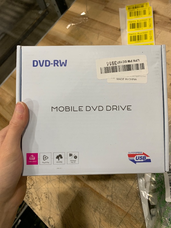 Photo 1 of ***(PARTS ONLY/ NON FUNCTIONAL)***VikTck USB-C Superdrive External DVD/CD Reader and DVD/CD Burner for Apple-MacBook Air/Pro/iMac/Mini/MacBook Pro/ASUS/ASUS/DELL Latitude with USB-C Port Plug and Play(Silver)